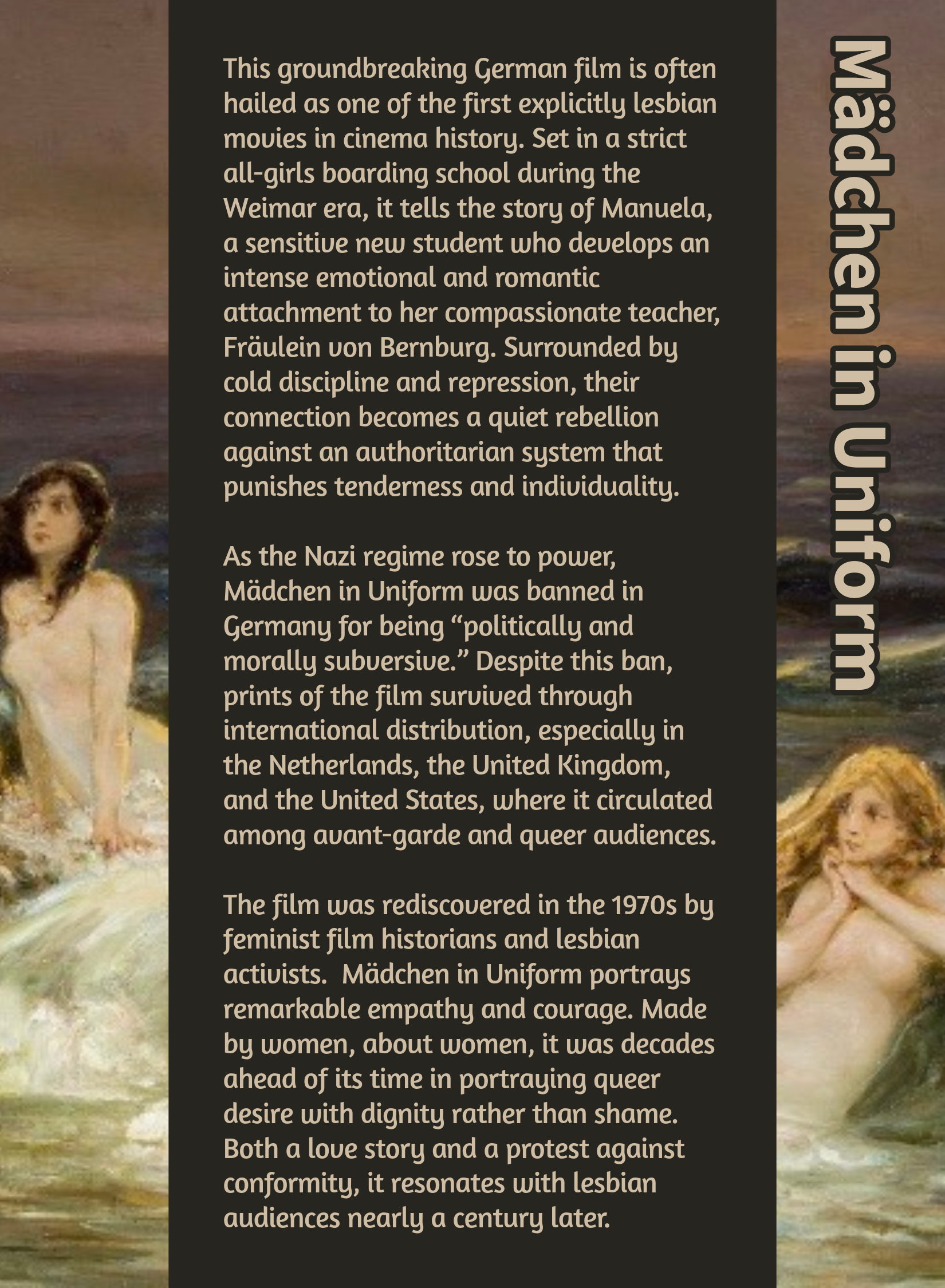 Madchen In Uniform Review